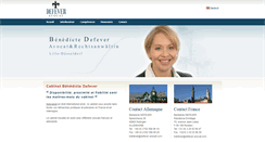 Desktop Screenshot of defever-avocat.com